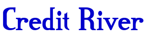 Credit River шрифт